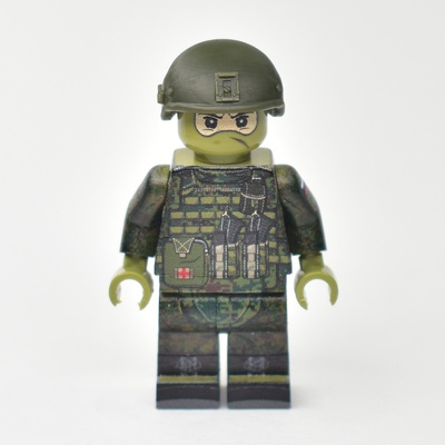 Шлем 6Б47 "Ратник" Темно-зеленый для лего  G Brick Design