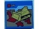 Tile 2 x 2 with Groove with Lego Bulldozer and &#39;CITY&#39; Set Box Pattern - Set 60097