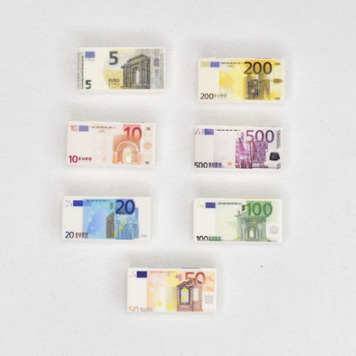  Деньги для лего города (рубли, доллары, евро), набор деталей 23 шт. не лего