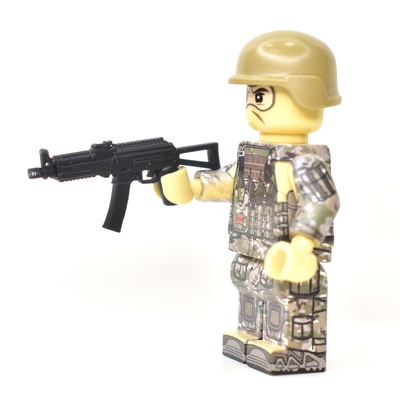 Пистолет пулемет для фигурок лего, секторный магазин.