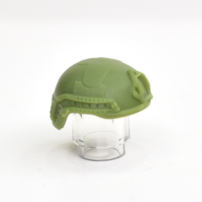 Боевой шлем для лего фигурок, оливковый. G Brick Design