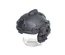 Боевой шлем для лего фигурок с наушниками, горизонтальное крепление. черный. G Brick Design