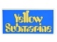 Tile 2 x 4 with &#39;Yellow Submarine&#39; on Blue Background Pattern