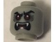 Minifigure, Head Alien with Red Eyes, Fangs, Angry Eyebrows, Mouth Open Pattern - Hollow Stud