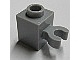Brick, Modified 1 x 1 with Clip Vertical (open O clip) - Hollow Stud (60475b / 4533772)