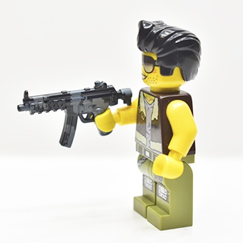 Пистолет-пулемет MP5 черно-серый камуфляж