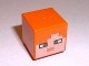 Minifigure, Head, Modified Cube with Minecraft Alex Face Pattern (19729pb009 / 6128874,6162510)