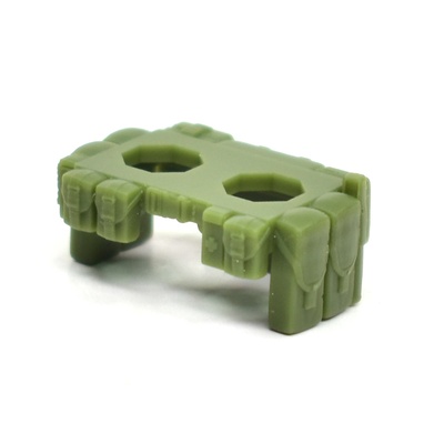 Разгрузочный пояс для лего фигурок "Четыре магазина". зеленый. G Brick Design