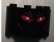 Cylinder Half 2 x 4 x 2 with 1 x 2 Cutout with Red Eyes &#40;Ares Face&#41; Pattern
