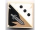 Tile 2 x 2 with 3 Black Dots and Sword Pattern (3068bpb0419 / 4625429,6023716)