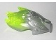 Bionicle Creature Head/Mask with Marbled Trans-Neon Green Pattern (24162pb02 / 6135050)