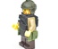 Боевой шлем для лего фигурок с наушниками, вертикальное крепление, фонарь. темно-зеленый. G Brick Design