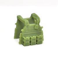 Тактический бронежилет (плитник) для лего фигурок LBT 6094 зеленый с пустыми подсумками. G Brick Design
