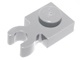 Plate, Modified 1 x 1 with Clip Vertical - Type 4 (thick open O clip) (4085d / 4594238,4613956)