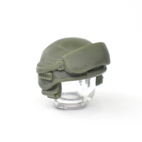 Шлем 6Б47 "Ратник" темно-зеленый, с очками и наушниками ГШ-01 для лего. G Brick Design