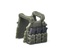 Тактический бронежилет (плитник) для лего фигурок LBT 6094 темно-зеленый с подсумками и черными магазинами. G Brick Design