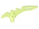 Minifigure, Weapon Crescent Blade, Serrated with Bar