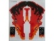 Plastic Fire Fang Hood, Fire Tongue and Flags, Sheet of 5 (70674pls01)