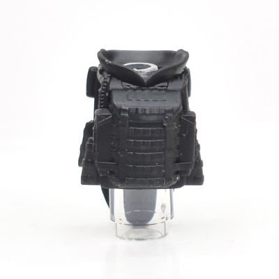 Бронежилет для лего фигурок Ратник "пулеметчик" с напашником и несъемным рюкзаком. черный. G Brick Design