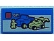 Tile 1 x 2 with Lego Dune Buggy Transporter and &#39;CITY&#39; Set Box Pattern (3069bpb0387)