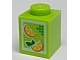Brick 1 x 1 with Oranges Pattern (Juice Carton)