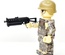 Пистолет пулемет для фигурок лего, шнековый магазин.
