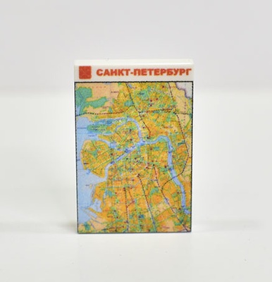 Tile 2 x 3 с изображением плакат "Карта Санкт-Петербург"