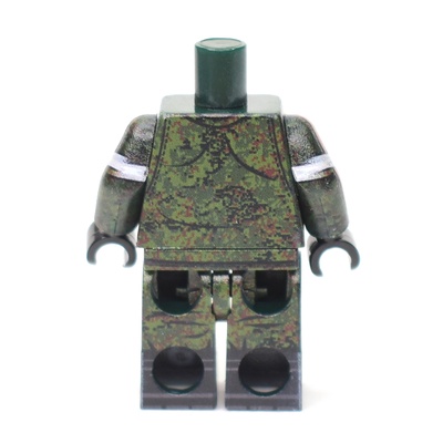 DF006 Российский Солдат в летней полевой форме цифра. Ленты на руках. только тело и ноги. Совместим с лего.