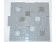Brick, Modified 16 x 16 x 2/3 with 1 x 4 Indentations and 1 x 4 Plate with Stones Pattern (15623pb001)