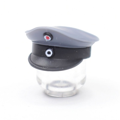 Немецкая фуражка М1917, черный околыш, на ПМВ. Для лего фигурок