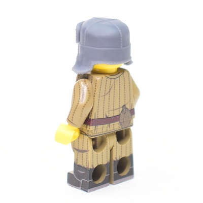 Ушанка с опущенными ушами. Темно-серая. для ЛЕГО фигурок