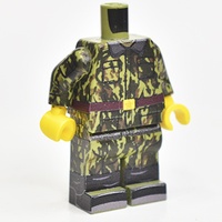 Российский лего солдат Камуфляж "Барвиха" он же "Вертикалка". тело+ноги /LEGO армия
