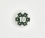 Tile round 1 x 1 с изображением "фишка для покера 10"
