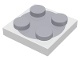 Turntable 2 x 2 Plate with Light Bluish Gray Top