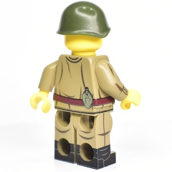 Советский солдат (LEGO) в гимнастерке М 43 д. рядового состава. Подсумок д. ППШ