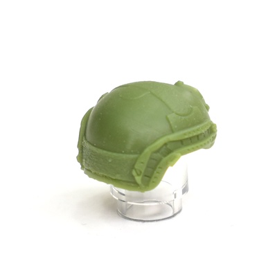 Боевой шлем для лего фигурок, оливковый. G Brick Design