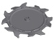 Technic Circular Saw Blade 9 x 9 with Frictionless Axle Hole and Blades in Alternating Directions (37495 / 6228829)