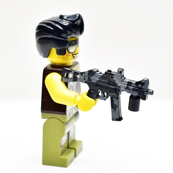 Пистолет-пулемет HK UMP 45 черно-серый камуфляж