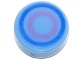 Tile, Round 1 x 1 with Concentric Blue and Dark Pink Circles Pattern
