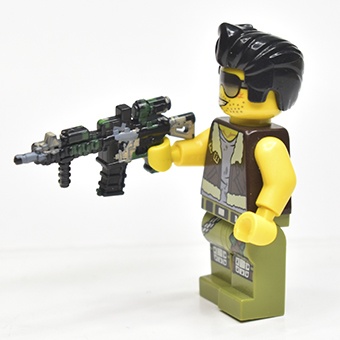 Штурмовая винтовка HK416 черно-зеленый камуфляж