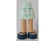 Mini Doll Friends Hips and Skirt, Light Flesh Legs and Dark Blue Shoes Pattern