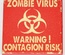 Tile 2 x 2 с изображением "Warning ZOMBIE VIRUS"