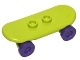 Minifigure, Utensil Skateboard with Trolley Wheel Holders and Dark Purple Trolley Wheels &#40;42511 / 2496&#41; (42511c04)