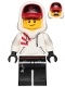 Jack Davids - White Hoodie with Cap and Hood &#40;Lopsided Smile / Scared&#41; (hs009)