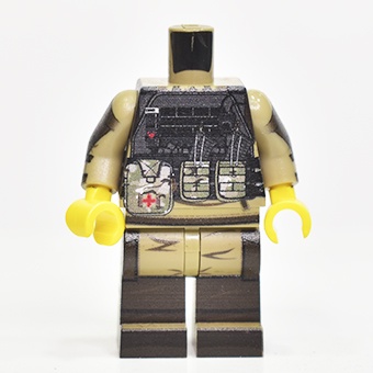 Российский лего Солдат в костюме Горка-4 плюс разгрузочный жилет /LEGO армия