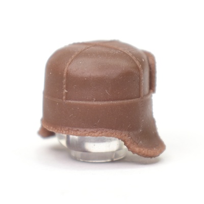 Ушанка с опущенными ушами. Коричневая. для ЛЕГО фигурок