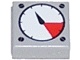Tile 1 x 1 with White and Red Gauge Pattern (3070bp07 / 4255629)