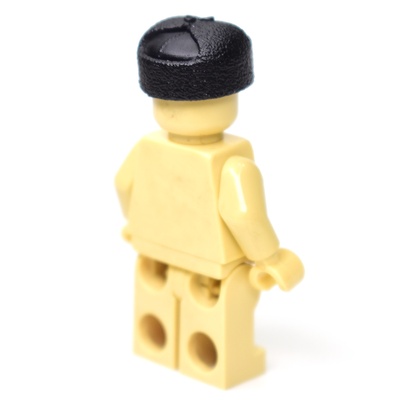 Шапка-ушанка черная для лего фигурок G Brick Design