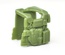 Бронежилет для лего фигурок Ратник "пулеметчик" опущенный воротник. зеленый. G Brick Design