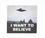 Tile, 2 x 2 с принтом "I want to believe" 